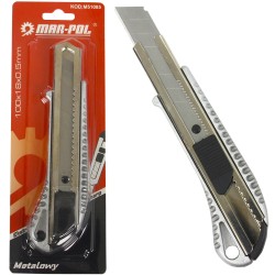 Taglierino Cutter in metallo Coltello multiuso lama 18mm taglia carta cartone